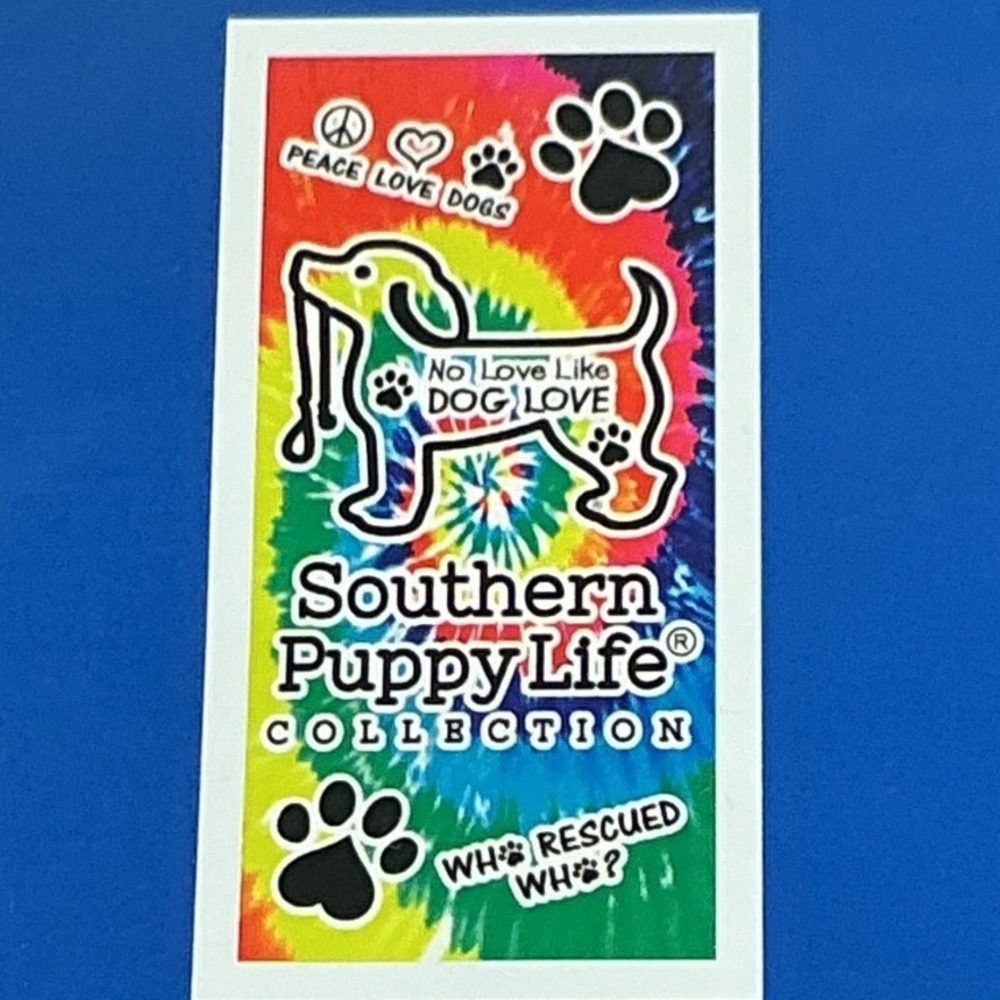 Dog Beach Towel 30x60 Southern Puppy Life Tie Dye Paw Print Pet Lover New